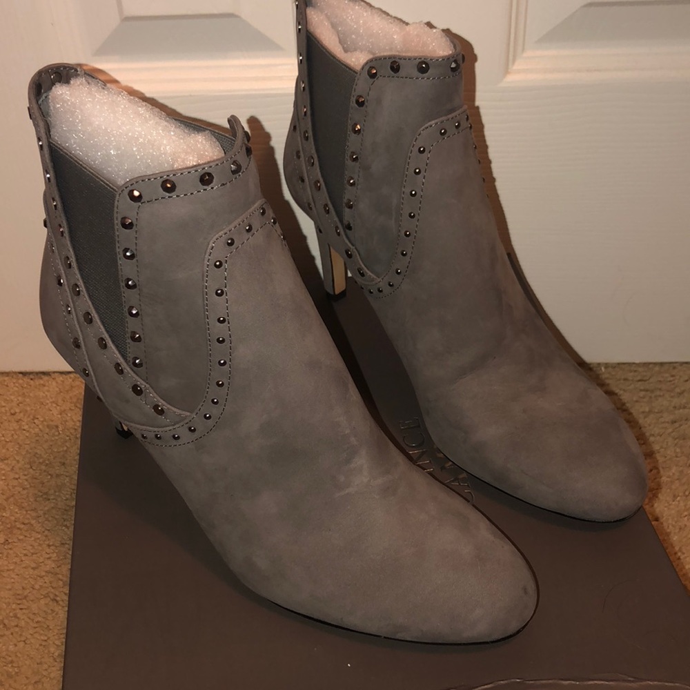 Vince Camuto Gray studded bootie